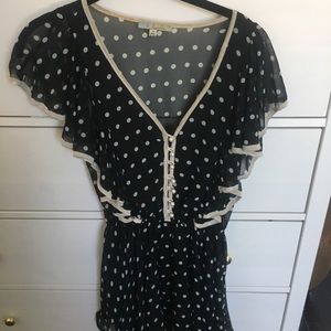 1920s polka dot dress